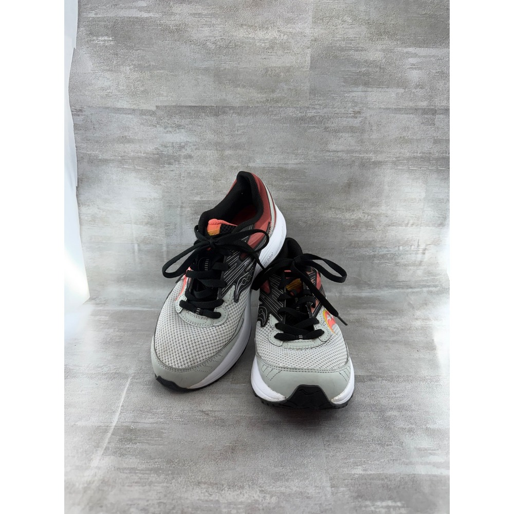 Saucony Cohesion 15 Women Running Shoes Grey Coral Black S10701-16 Size 8.5